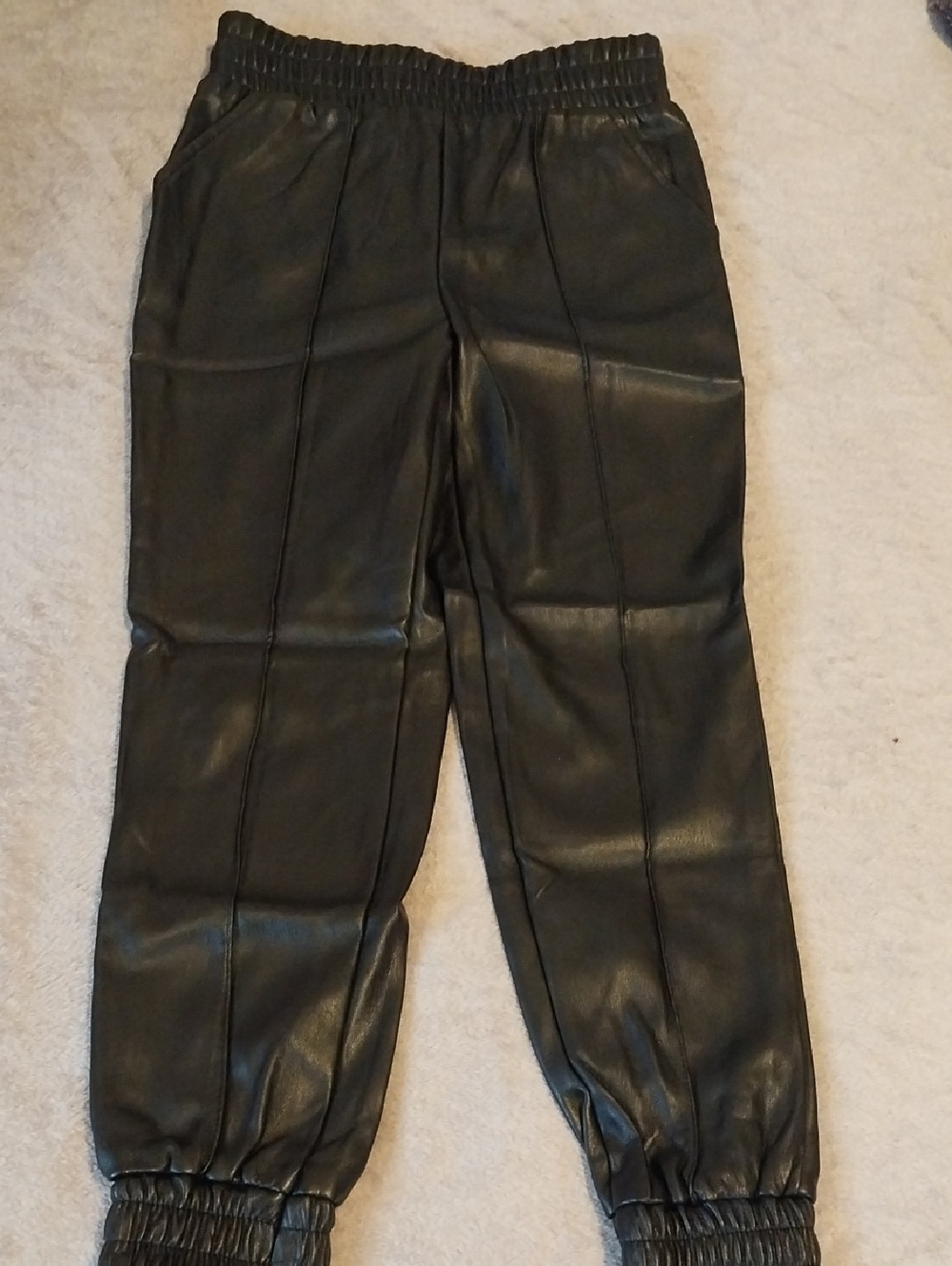 Primark Black Faux Leather Pants